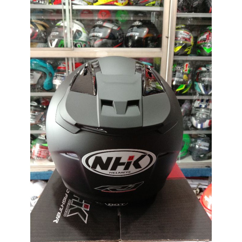 Jual HELM NHK R1 SOLID DOUBLE VISOR ORIGINAL SNI | Shopee Indonesia