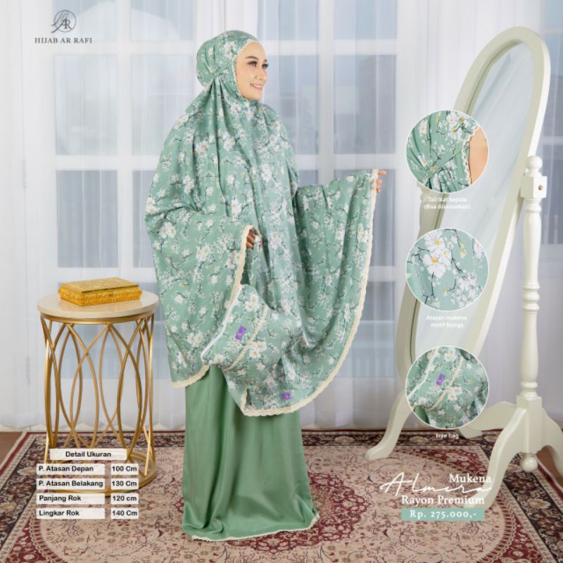 Jual Terbaru! mukena Almira ArRafi mukenah dewasa rukuh rayon premium ...