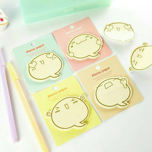 Jual Sticky notes emoji /post it emoji kawaii Shopee Indonesia
