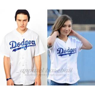 Jersey baseball - Jersey baseball Dodgers Putih Blue Bahan dryfit all size  Anak - anak, remaja, dewasa, big size. Tersedia😁 Pree order Terima custom  sesuai keinginan👇 warna baju? List baju? Tulisan depan?