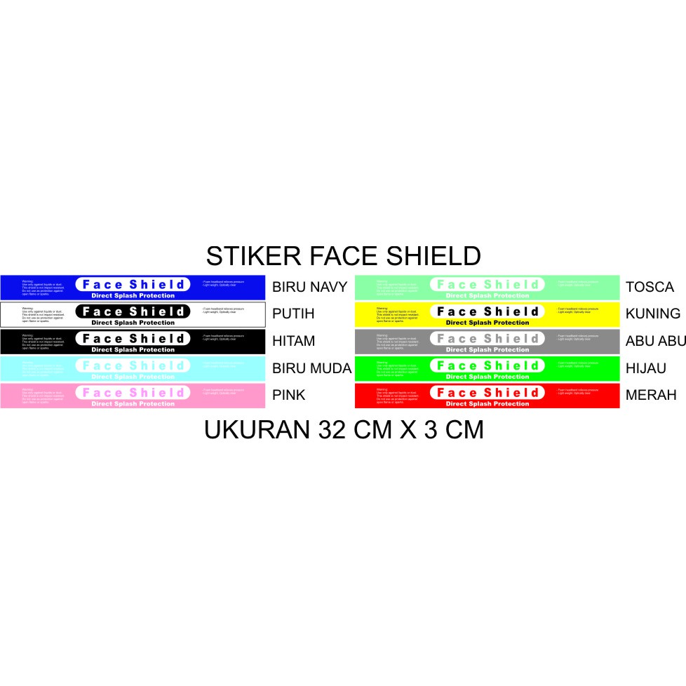 Jual Sticker Stiker Face Shield | Shopee Indonesia