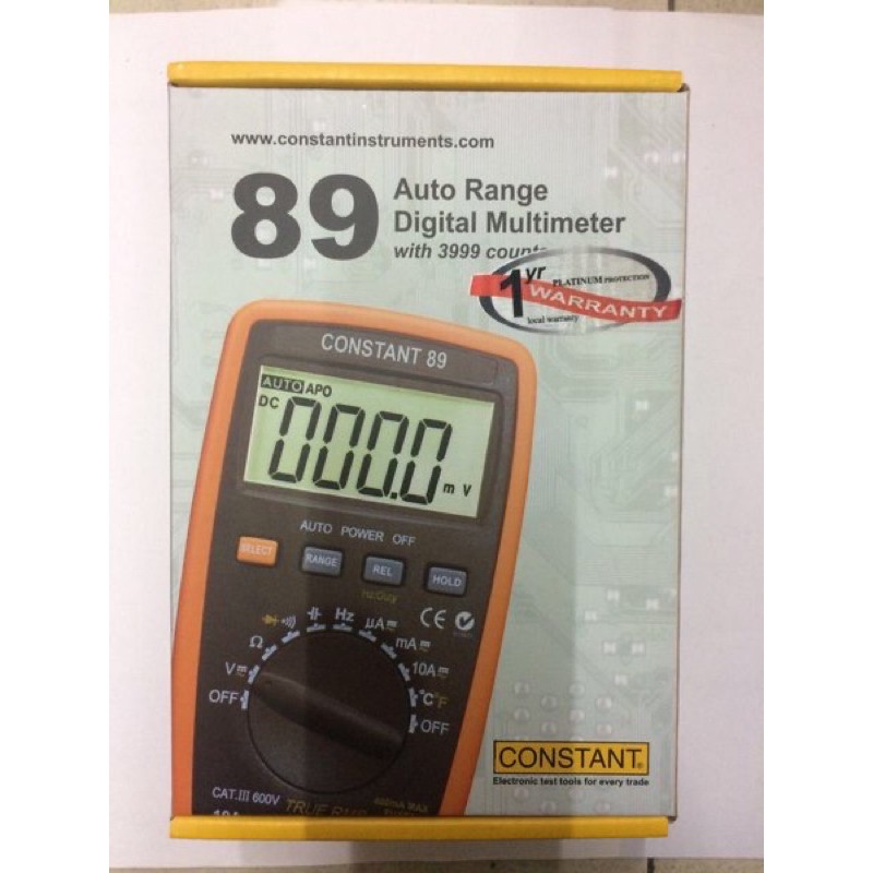 Jual Constant 89 Autorange Digital Multimeter With 3999 Counts ...