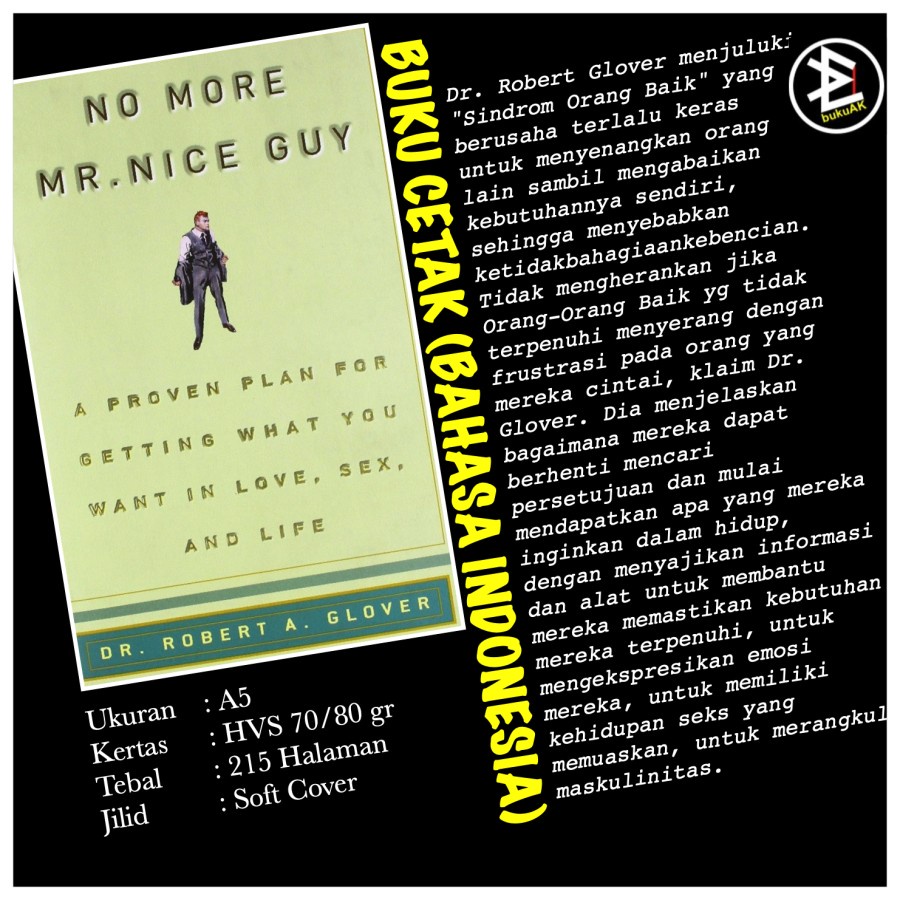 Jual No More Mr. Nice Guy Robert Glover (Buku Cetak) Shopee Indonesia
