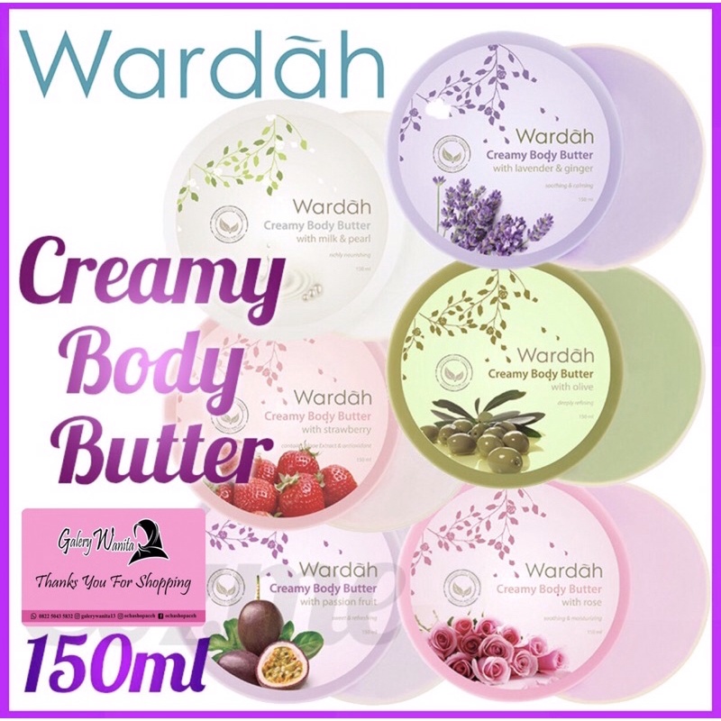 Jual WARDAH Body Soft Scrub / WARDAH Creamy Body Butter 150ml Shopee Indonesia