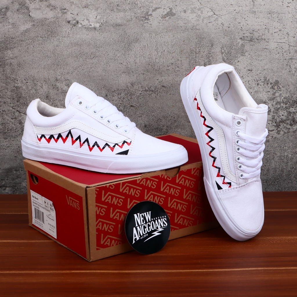 Bape vans white hotsell