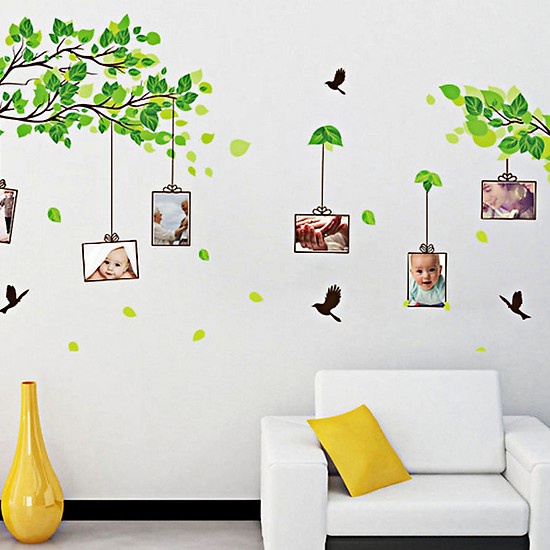 Jual METH AM914 RANTING DAUN FRAME 60X90 WALSTIKER WALLSTICKER WALL ...
