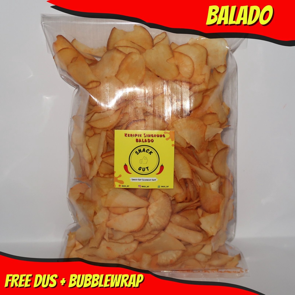 Jual KERIPIK SINGKONG RASA BALADO 250gr | Shopee Indonesia