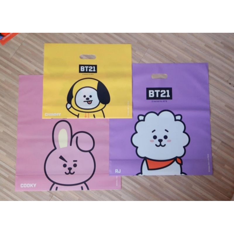 Jual BTS BT21 x LINE plastic bag plastik OFFICIAL Original | Shopee ...
