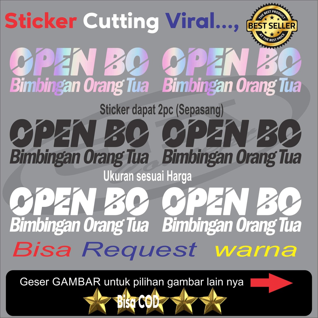 Jual Cutting Sticker logo OPEN BO Stiker Motor Scoopy Vespa N Max Fino PCX  Beat Vario Mio Revo Supra Murah | Shopee Indonesia