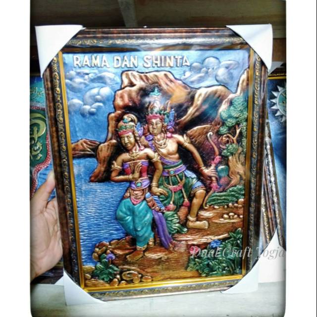 Jual Lukisan 3D / Lukisan Timbul Rama & Shinta | Shopee Indonesia