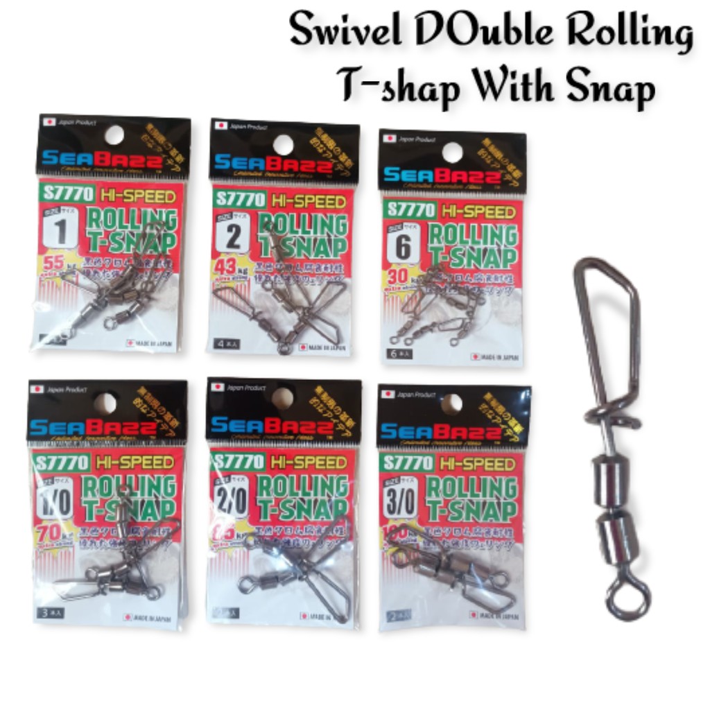 Jual ROLLING SWIVEL DENGAN NICE SNAP RANGKAIAN KILI KILI DAN NICE SNAP - #14  - Kota Samarinda - Hemlock Fishing