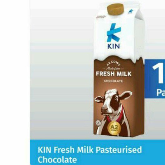 Jual KIN Fresh Milk Pasteurised 1 Liter Chocolate | Shopee Indonesia
