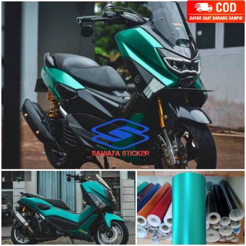 Jual Stiker Skotlet Hijau Tosca Matte Chrome Stiker Motor Hijau Tosca