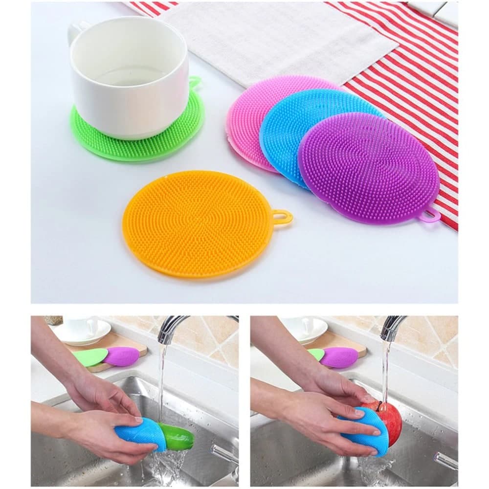 Jual Spon SILIKON Cuci Piring - Spon Pencuci Piring Panci - Spons Sikat ...