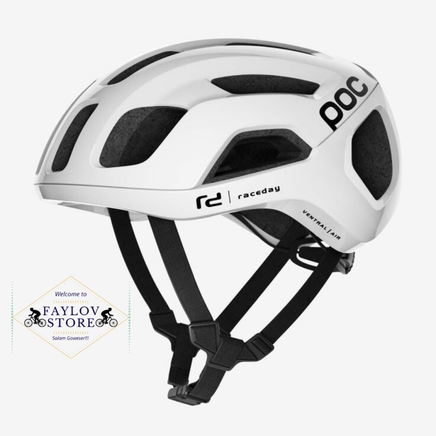 HELM ROADBIKE POC VENTRAL AIR SPIN HYDROGEN WHITE RACEDAY SIZE M DAN L