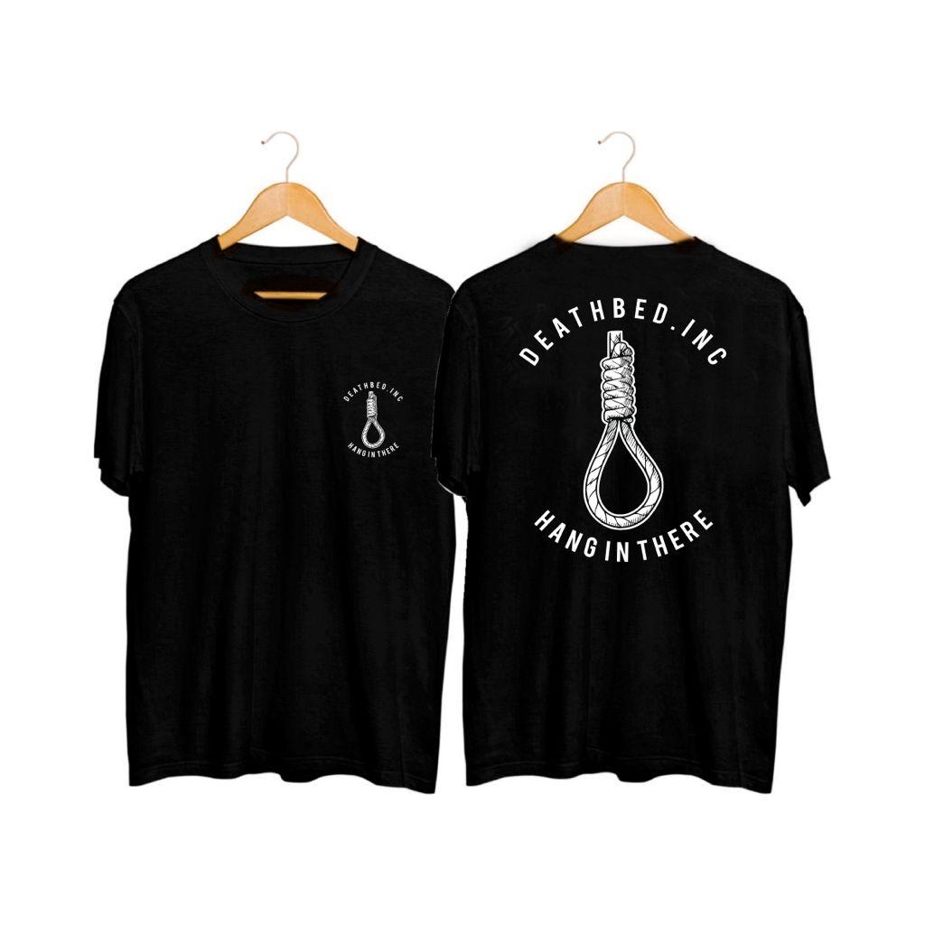 Jual Kaos Distro Pria TShirt Pria Kaos Pria Gantung Diri Hang In There