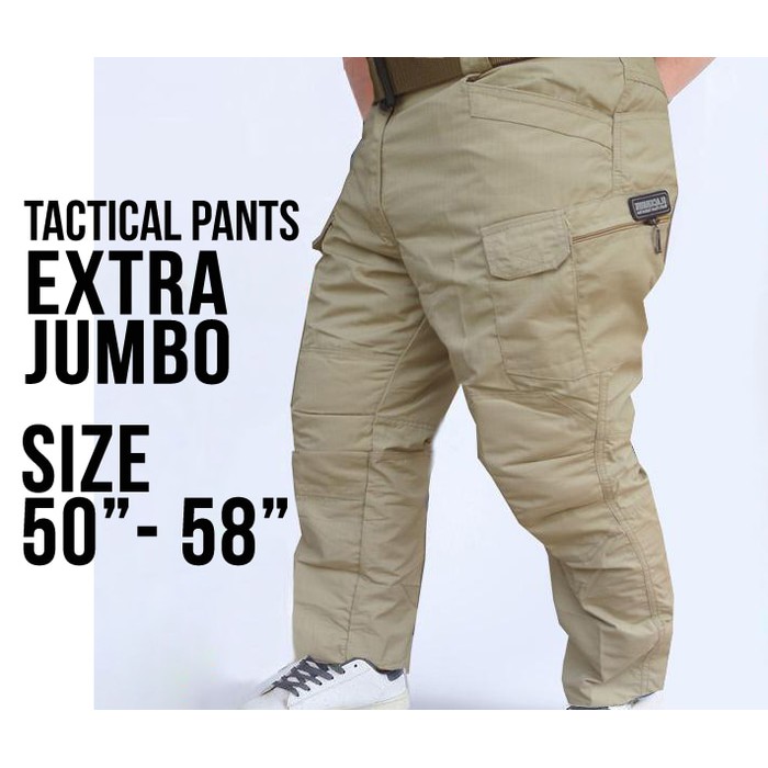 Jual Celana Panjang Tactical Extra Jumbo Size 50-58 Nyaman dan Kuat ...