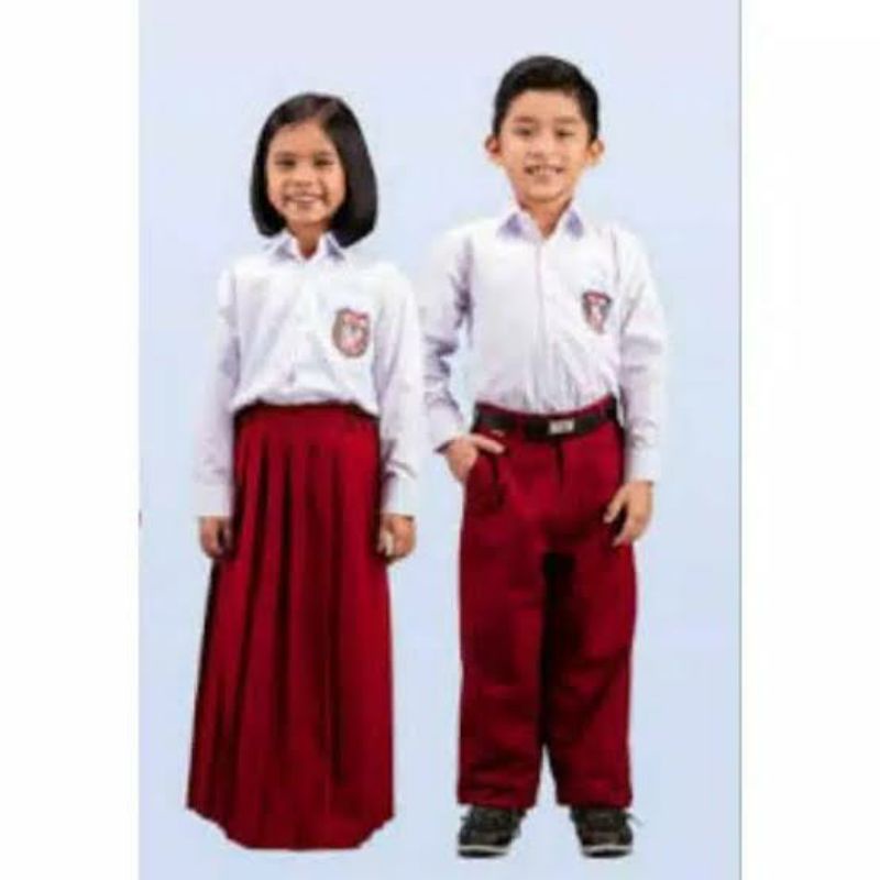 Jual seragam sekolah SD merah putih(setelan) | Shopee Indonesia