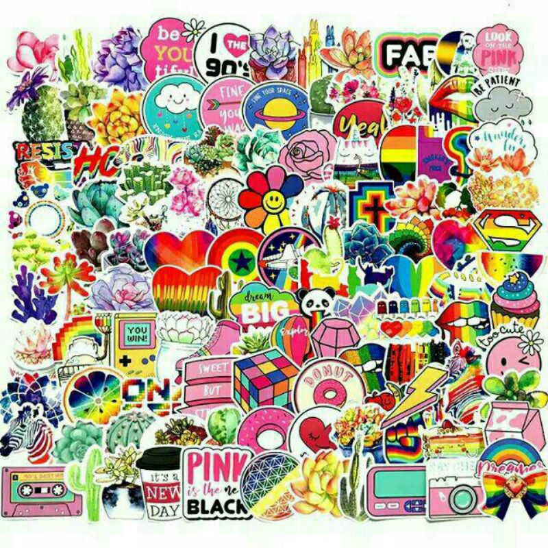 Jual Stiker graftac ukuran 3x5cm aneka motif keren | Shopee Indonesia