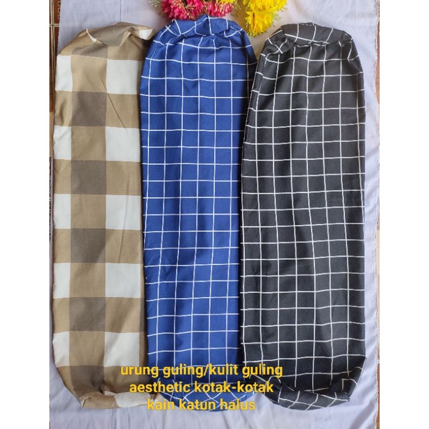 Jual urung/kulit/Daleman guling motif aesthetic untuk diisi kapuk ...