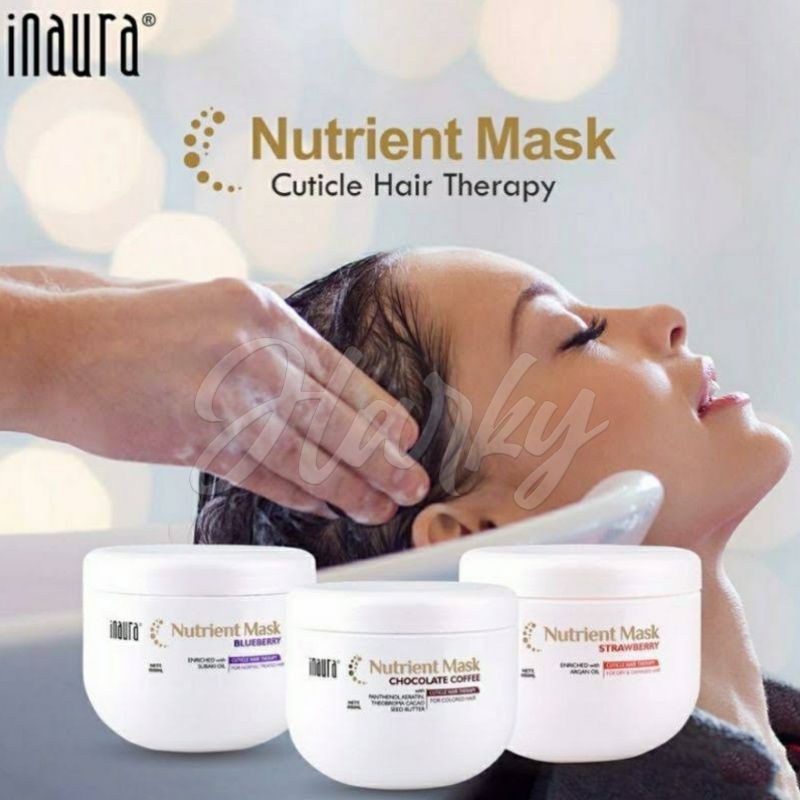 Jual Inaura Nutrient Mask 1000ml Masker Rambut 1000ml Masque Texture ...
