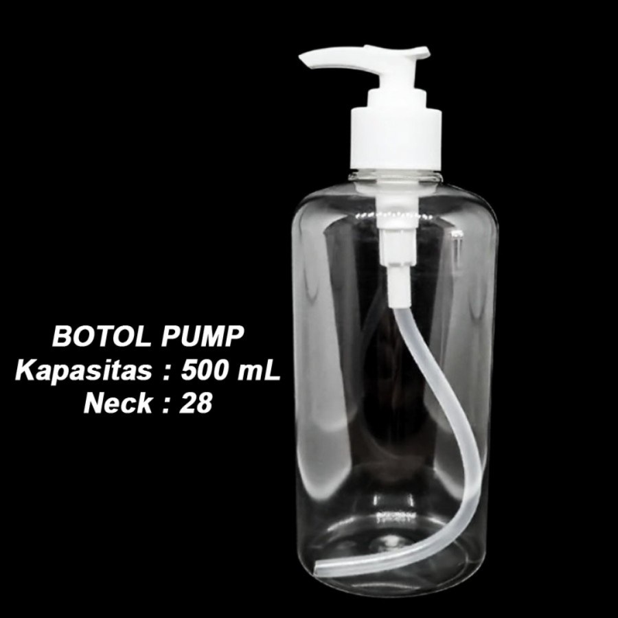 Jual Botol Pump 500ml Bening Tempat Sabun Cair Hand Sanitizer 500 Ml Shopee Indonesia