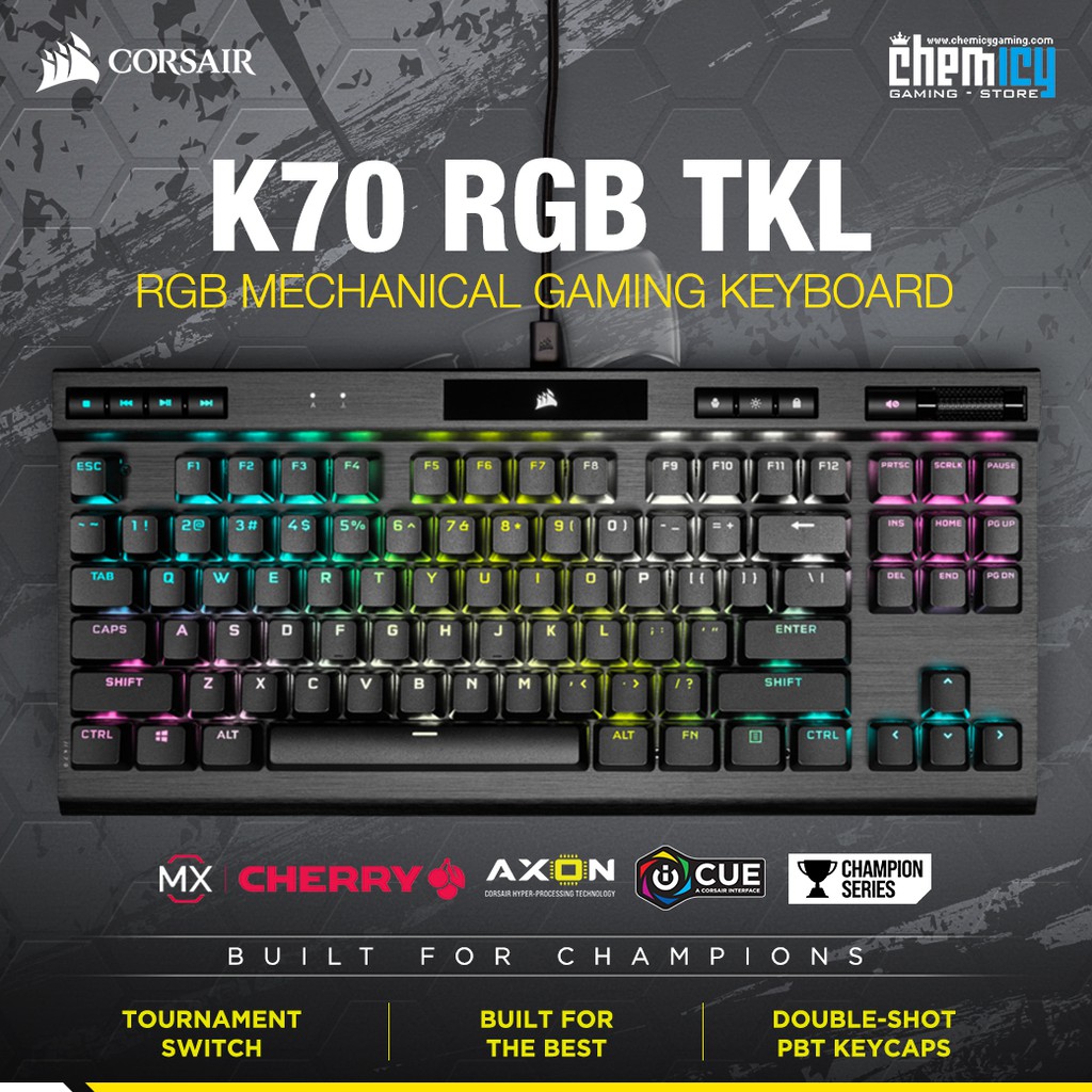 Jual Corsair K70 TKL RGB Mechanical Gaming Keyboard | Shopee Indonesia