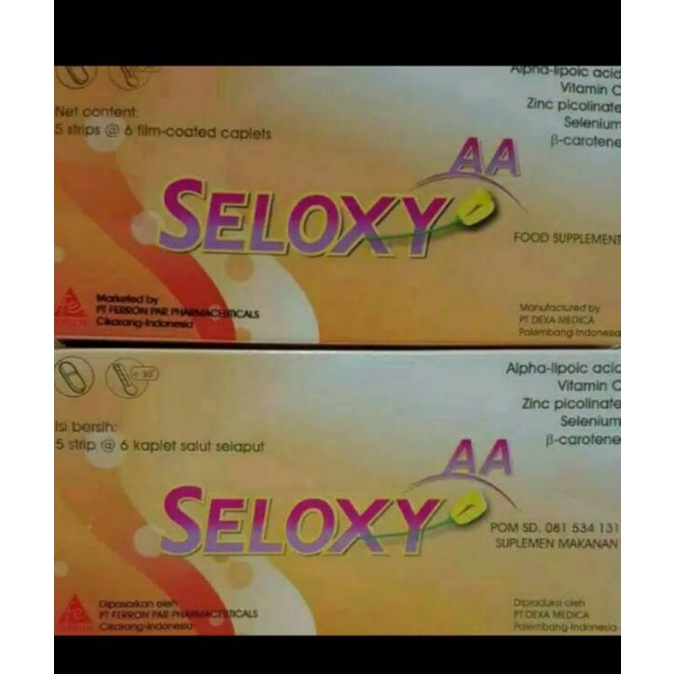 Jual Seloxy AA SUPLEMEN KULIT DAN ANTIOKSIDAN | Shopee Indonesia