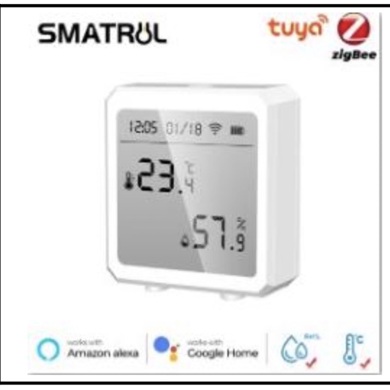 Jual SMATRUL Temperature And Humidity Sensor Tuya zigbee Smart Home ...