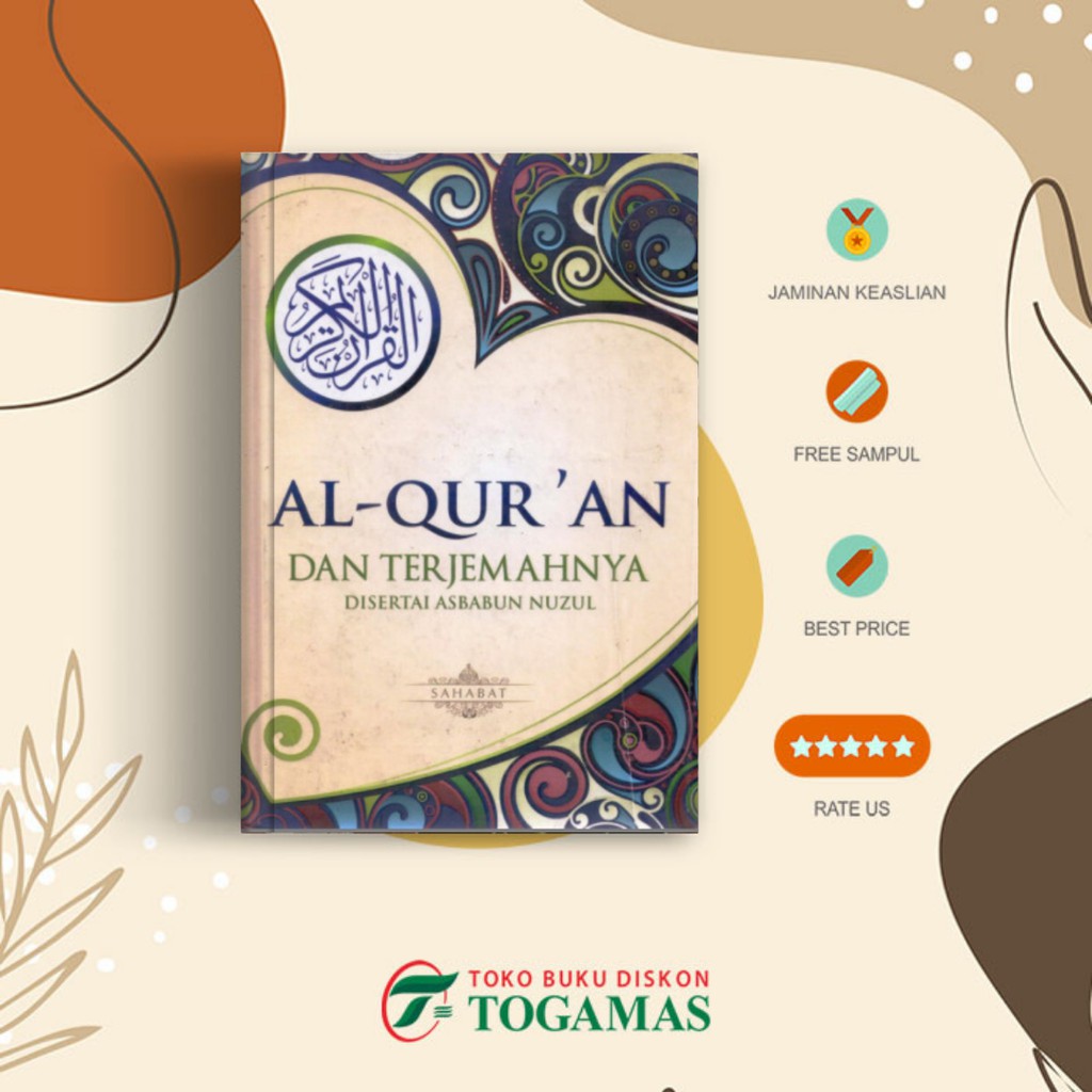 Jual Al Qur`an Dan Terjemahnya A5 Disertai Asbabun Nuzul Cover Hati