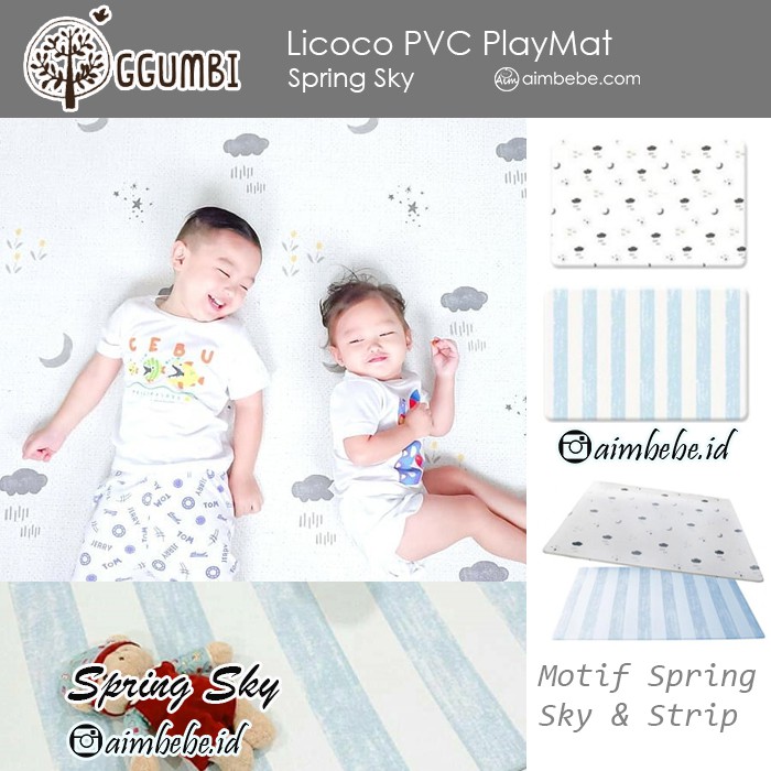 Jual Ggumbi Licoco PVC Playmat Motif Spring Sky Shopee Indonesia