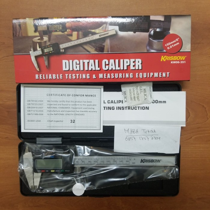 Jual SIGMAT DIGITAL KRISBOW / DIGITAL CALIPER 150MM/6IN 0.01MM Shopee