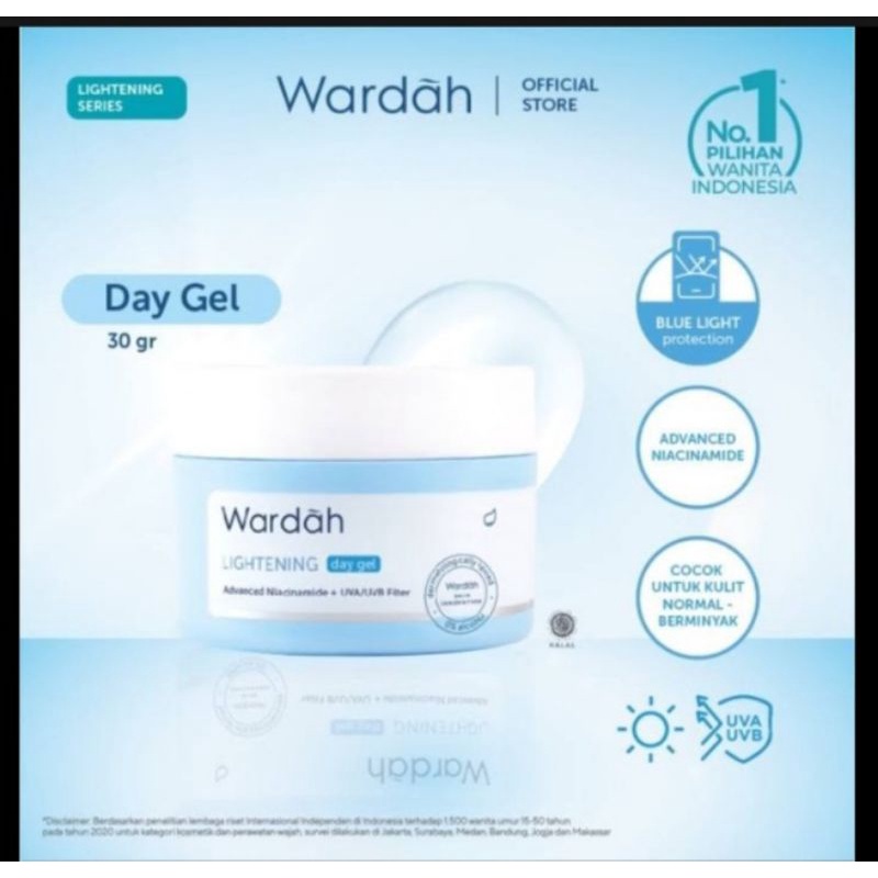 Jual Wardah Lightening Day Gel 30 gr Shopee Indonesia