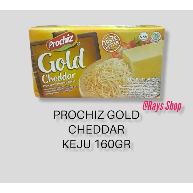 Jual PROCHIZ GOLD CHEDDAR KEJU 160GR | Shopee Indonesia