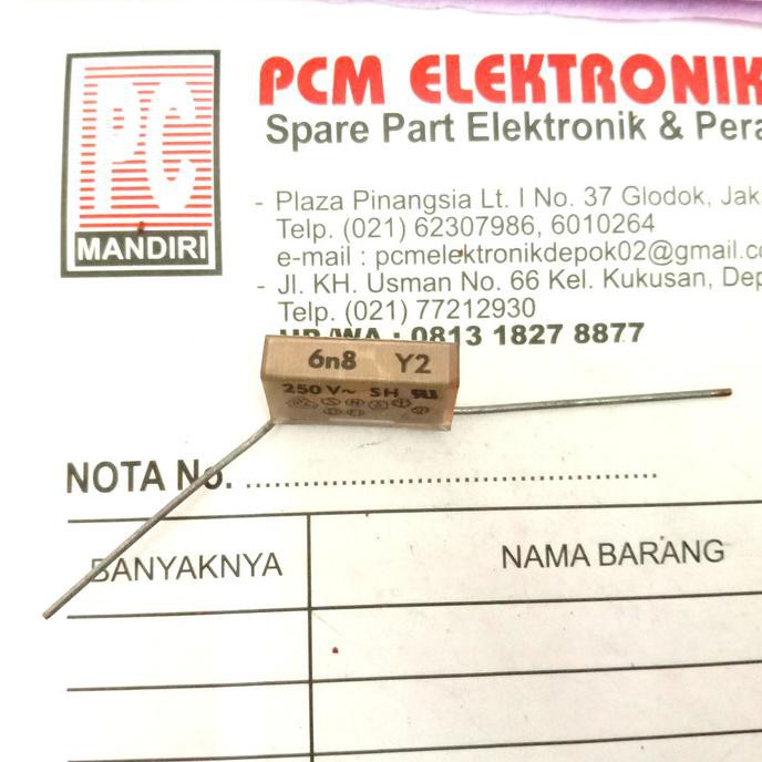 Jual Mkt 0.0068Uf 250V~ 6.8Nf 275V 682 275V~ Mkp Kapasitor Capacitor ...