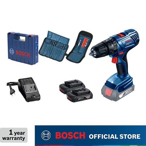 Bosch Blauw GSB 18V-65 Accu klopboorschroevendraaier | Exclusief Accu's en Lader in L-boxx - 06019N3301