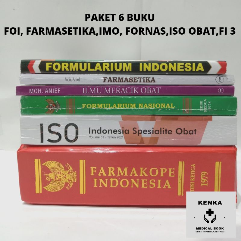 Jual PAKET 6 BUKU FARMASI FOI, FARMASETIKA,IMO,FORNAS ISO VOL.53 ...