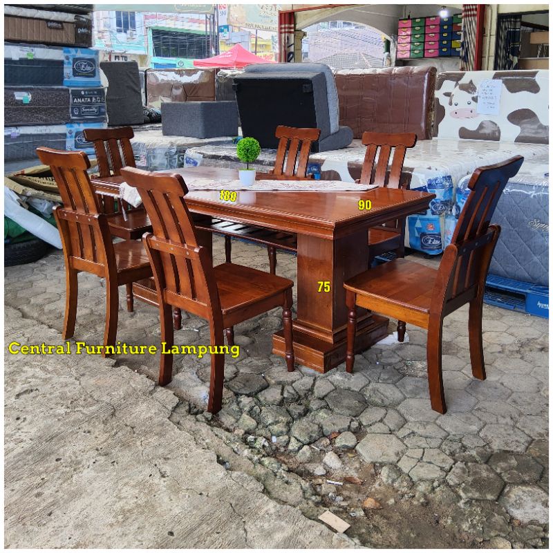 Jual Meja Makan Kayu Minimalis Kursi Ukuran Berkualitas Shopee Indonesia