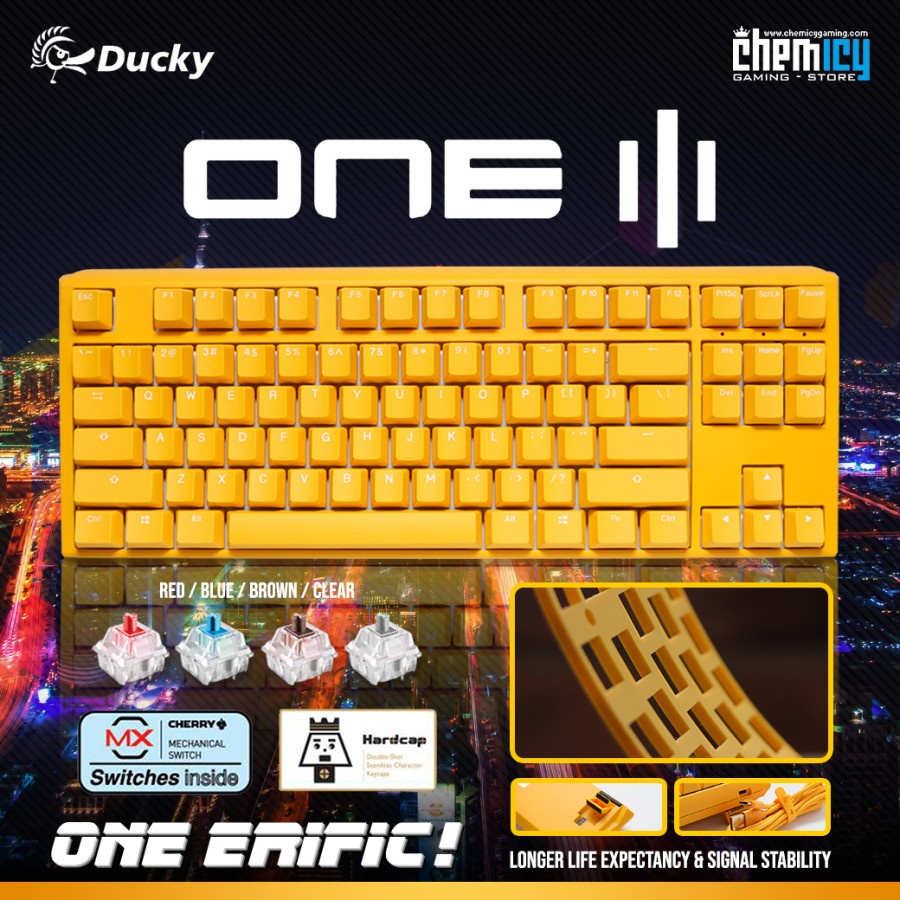 Jual Ducky One 3 TKL Yellow Hotswap RGB Mechanical Gaming Keyboard ...