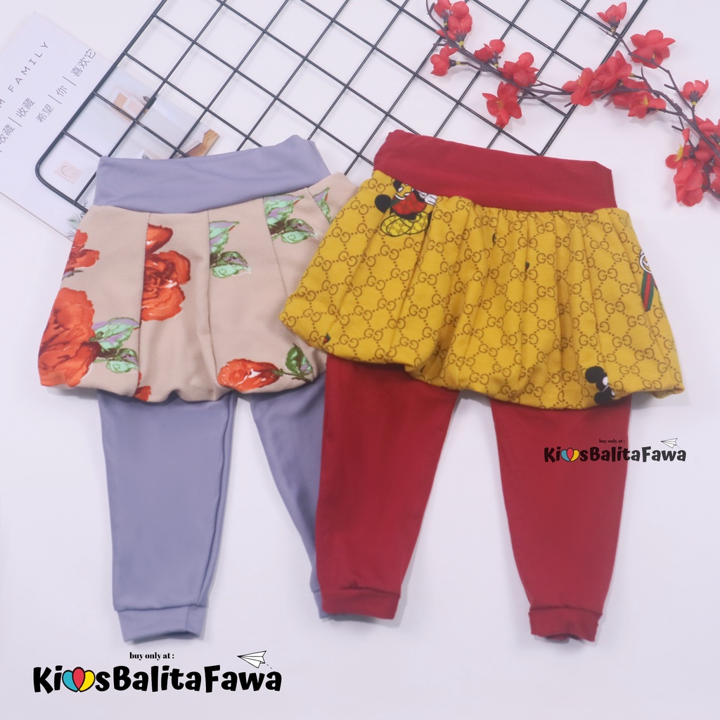 Jual Legging Balloon Baby Girl 0-12 Bulan / Leging Rok Celana Panjang ...