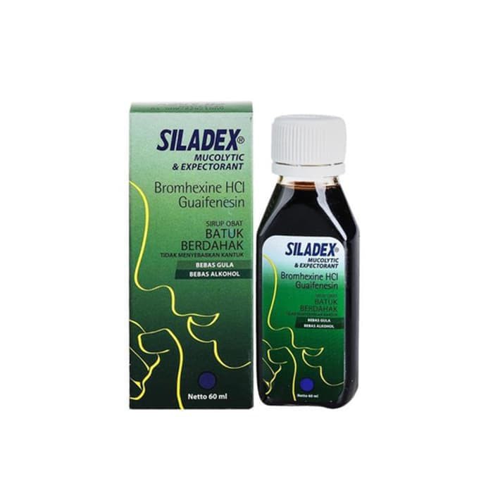 Jual SILADEX MUCOLYTIC & EXPECTORANT SIRUP 30, 60 & 100 ML HIJAU (BATUK ...