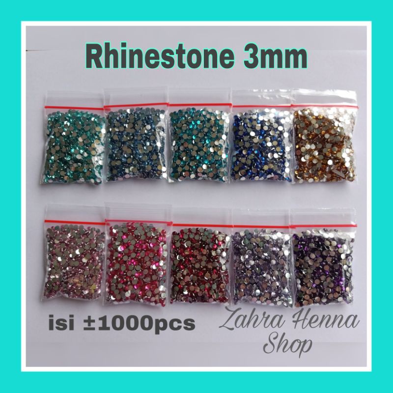 Jual Rhinestone 3mm isi 1000pcs | Shopee Indonesia