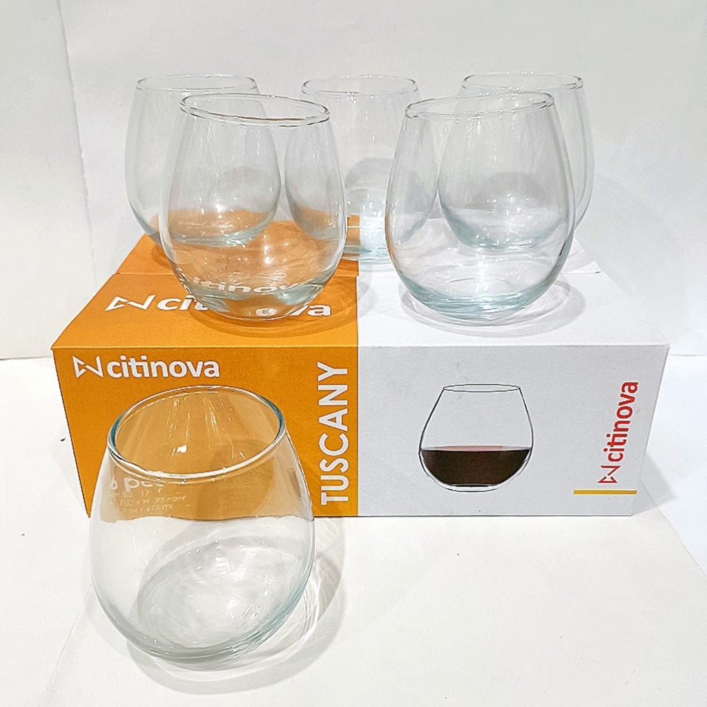 Jual Gelas Kaca Wine Citinova Tuscany Estetik Blown Glass 475ml Shopee Indonesia 9945