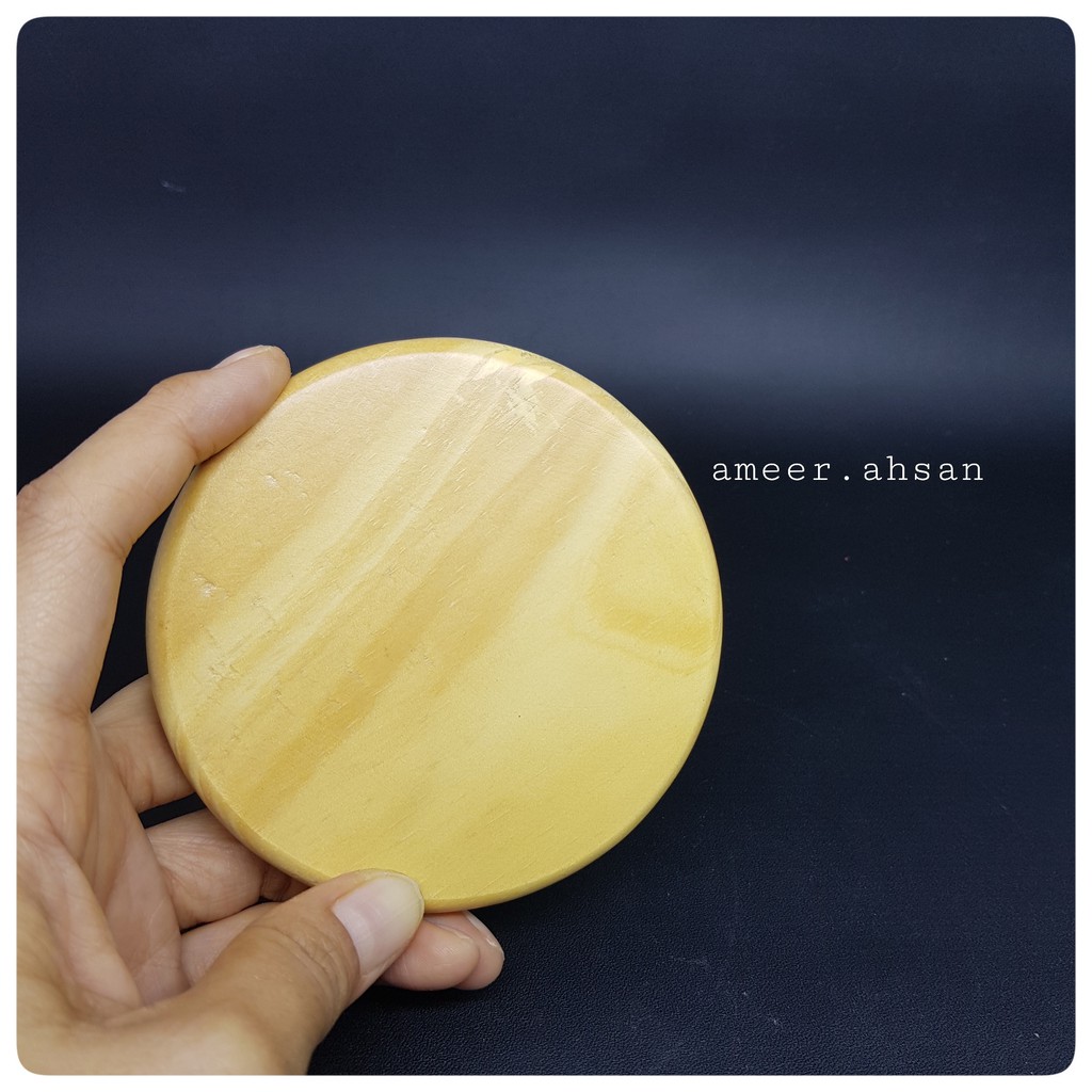 Jual Tatakan Gelas Kayu Pinus Bulat Pine Wood Coaster Round Wood