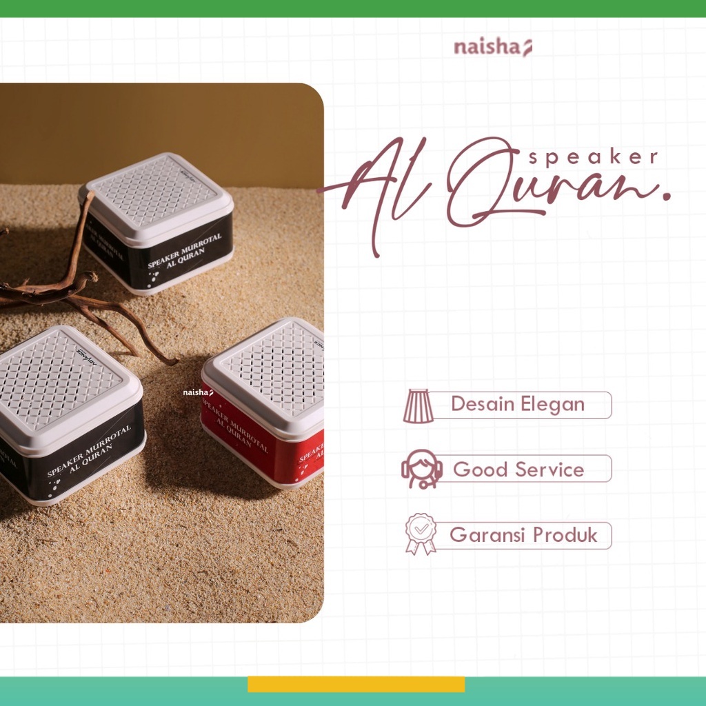 Jual Naisha Speaker Murottal Al Quran 30 Juzz Hafalan Surat Pendek ...