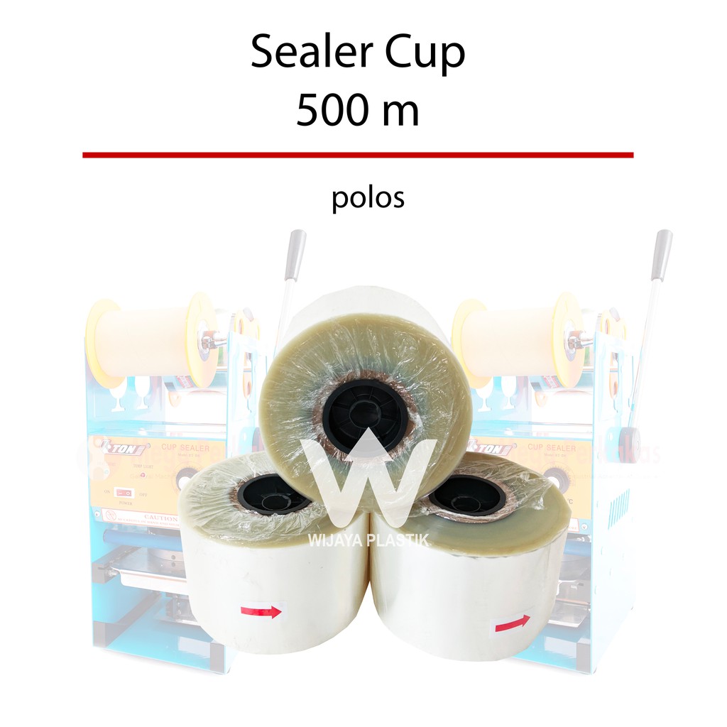 Jual Plastik Lid Cup Sealer 500 Meter 5000 Cup Polos Seal Gelas 500m 5000 Roll Shopee Indonesia 8549