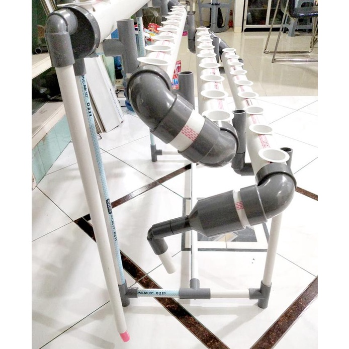 Jual PAKET INSTALASI MODUL HIDROPONIK SET STARTER KIT NFT PIPA 2 DIM