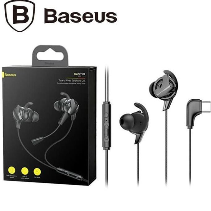 Jual ORIGINAL BASEUS GAMING HANDSFREE HEADSET EARPHONE GAMO C15 TYPE C ...