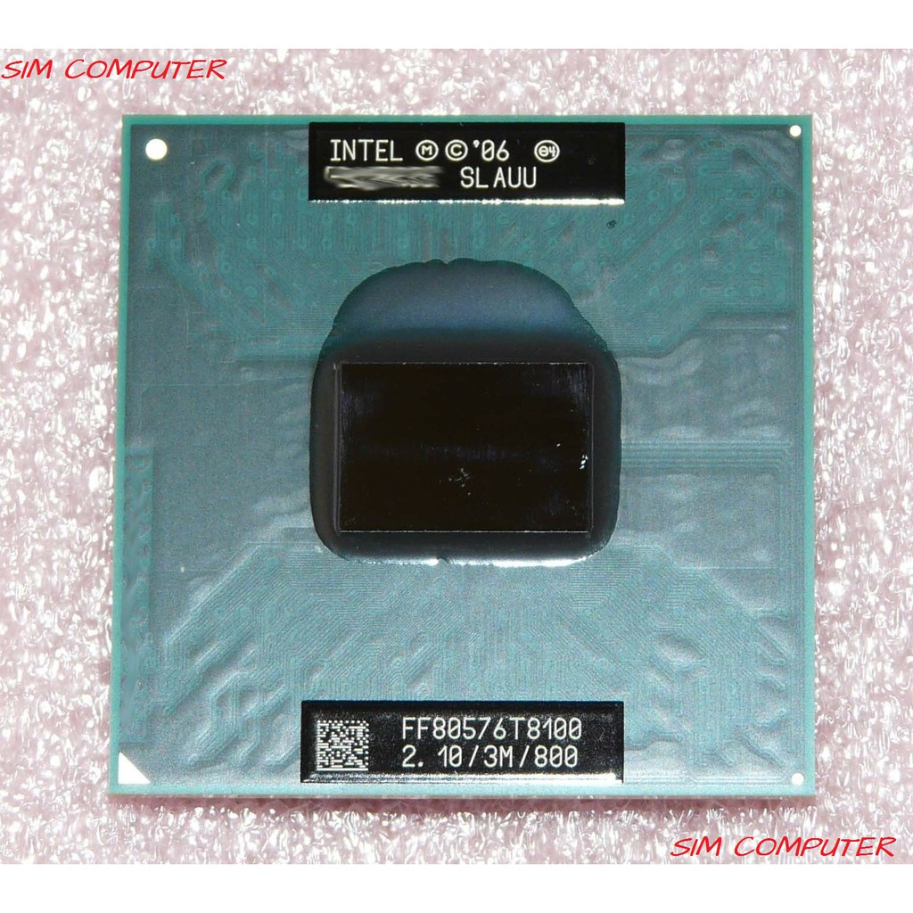Jual Intel T8100 Core 2 Duo 2.1Ghz 3MB Socket P 35Watt T8100 Processor ...