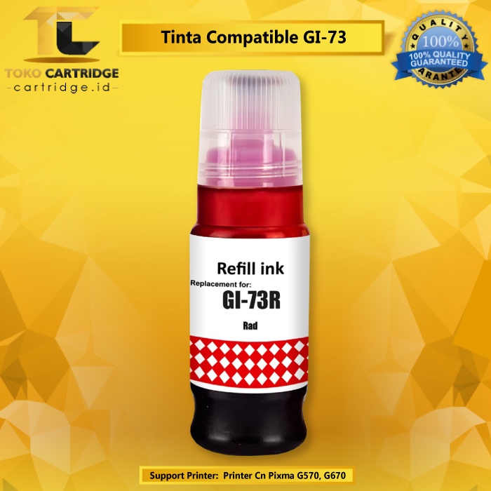 Jual Tinta Compatible GI-73 GI73 GI 73 gi73 Printer Cn Pixma G570 G670 ...